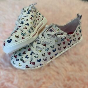 BOBS by Sketchers women’s Multicolor Heart Sneakers size 7.5